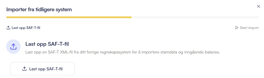 SAF-T import-veiviser i Snapbooks